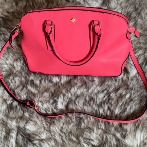 Crown & Ivy Gorgeous Pink/corral Handbag/ crossbody - Picture 1 of 8
